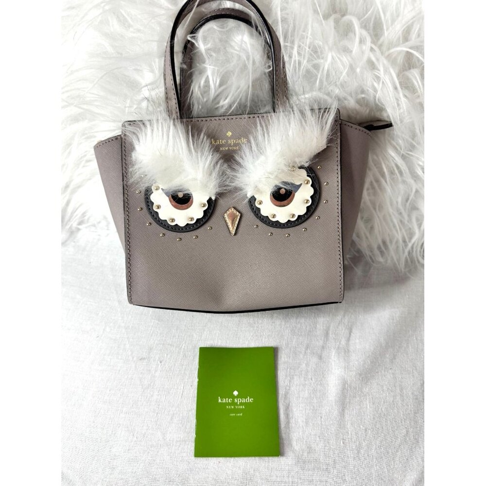 Kate Spade SET OF 4 - Owl-Themed Bag, Cardholder & Keychain Set with Dustbag - Picture 2 of 15